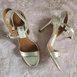 H HALSTON | Womens Gold Heels Ainsley